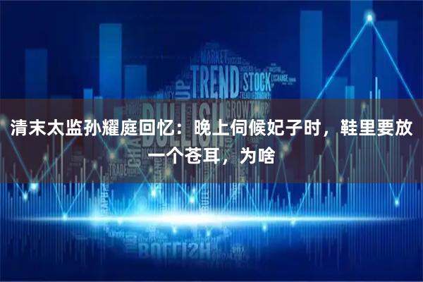 清末太监孙耀庭回忆：晚上伺候妃子时，鞋里要放一个苍耳，为啥