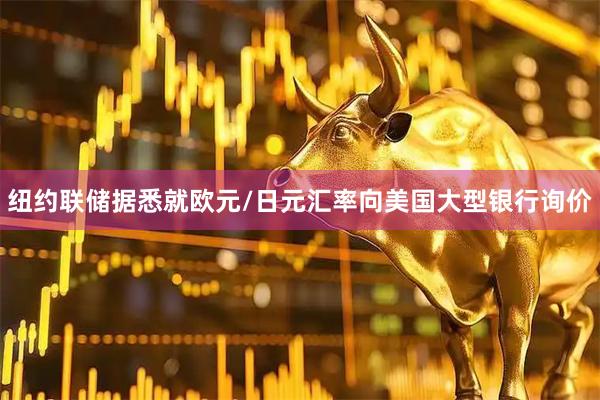 纽约联储据悉就欧元/日元汇率向美国大型银行询价